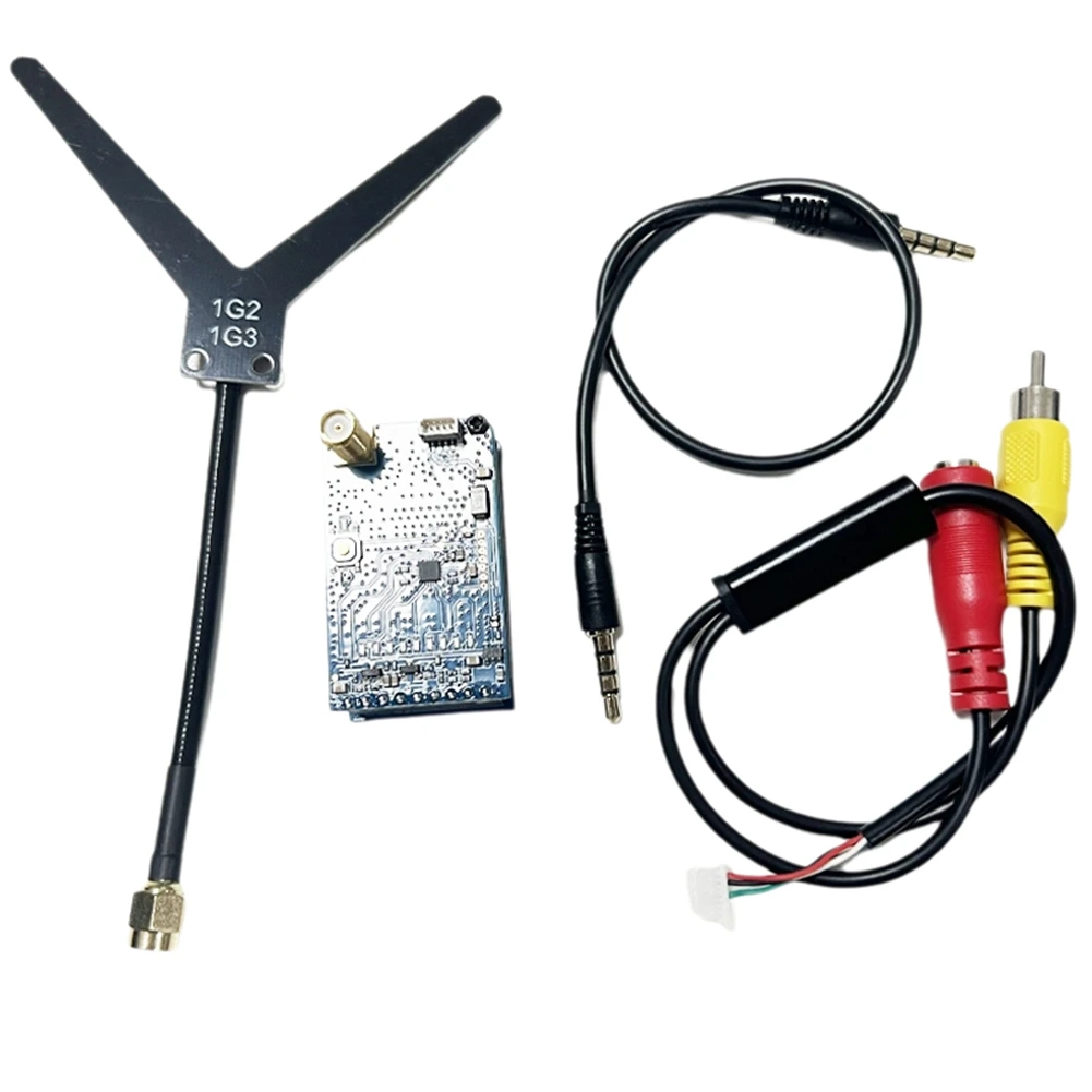 DTC5 1.2G 1.3G VRX with Audio 9 Channels FPV Video Receiver 7-36V PAL/NTSC for FatShark & Other VR Goggles