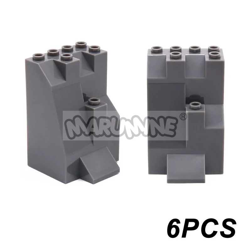 MARUMINE MOC Blöcke Bergsteinstein Dschungelgarten Bausteine DIY Teile Zubehör Kompatibel mit 6083 47847 6082 23996