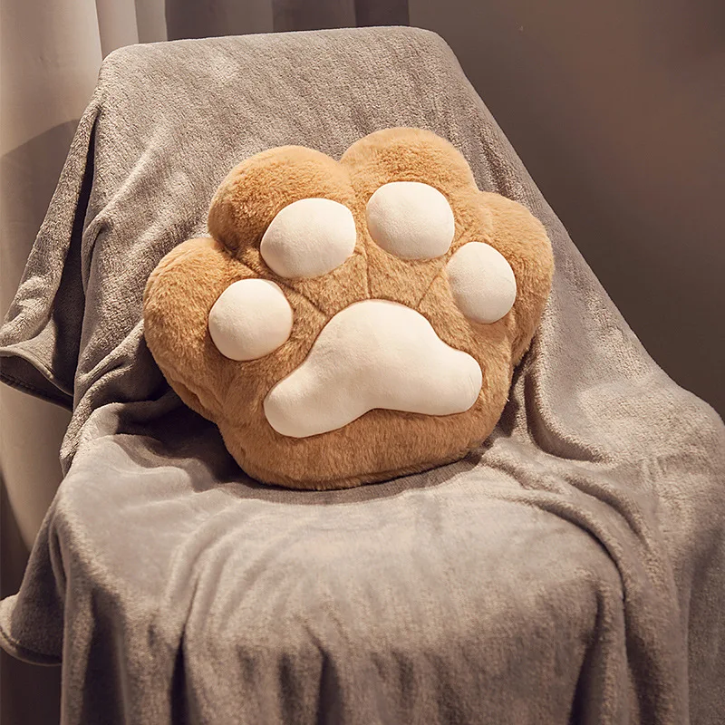 Children's Plush Pillows with Cat Paws Warm Hands Pillows Classroom Nap Cute and Practical Gifts P2