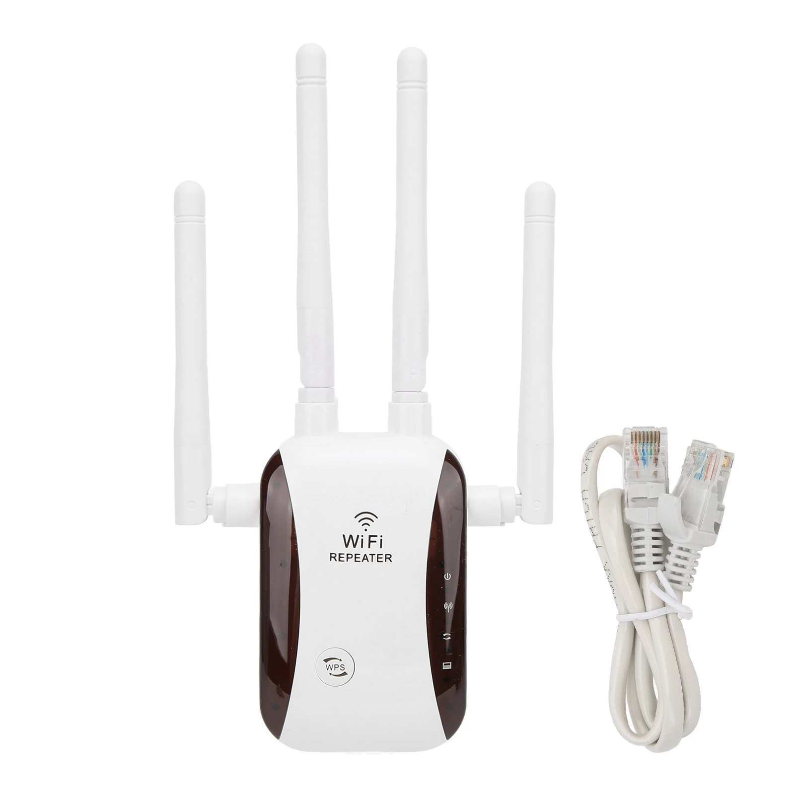 

Universal WiFi Range Extender 300Mbps 4 Antennas Easy to Set Up Connect Wireless Signal Repeater Amplifier for Home Office Hotel