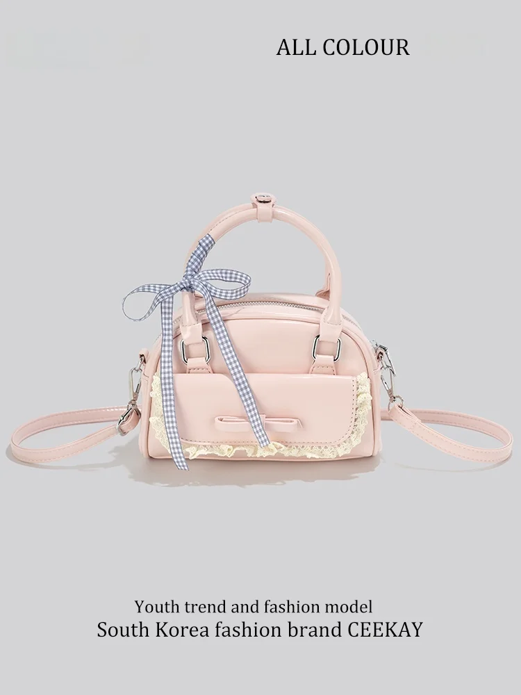 Ceekay Bowling Bag Crossbody Bag Boston Style Women's Bag Pillow Design Summer 2025 Youth Fashion Casual Daily Use