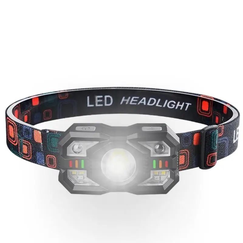 Rechargeable Sensor Headlamp Detachable Sensing Headlamp With 5 Lighting Modes Portable Fast Charging Working Lamp Camping Gear