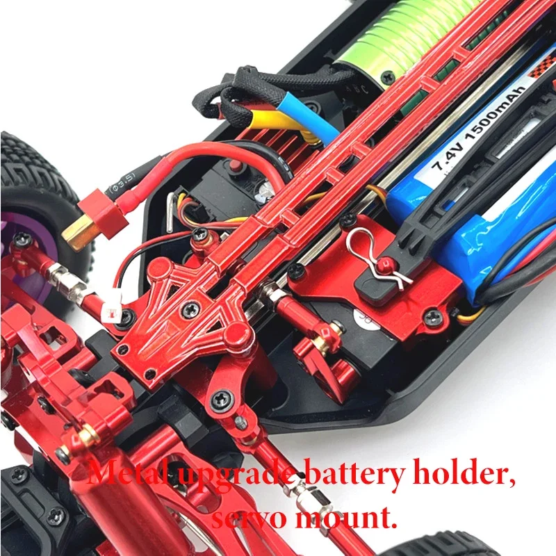 Aplicável ao SCY1/16 JJRC C8805 16101PR0 16102PRO SG116MAX: Suporte de bateria de atualização de metal Servo Mount