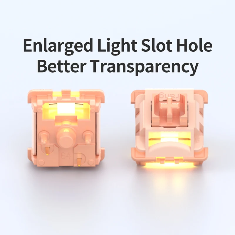 Teclado con interruptor, interruptores lineales de 5 pines, personalizado, DIY, para juegos, 60 teclado mecánico, yindiao, Aula, ataque, tiburón, ajazz, intercambio en caliente