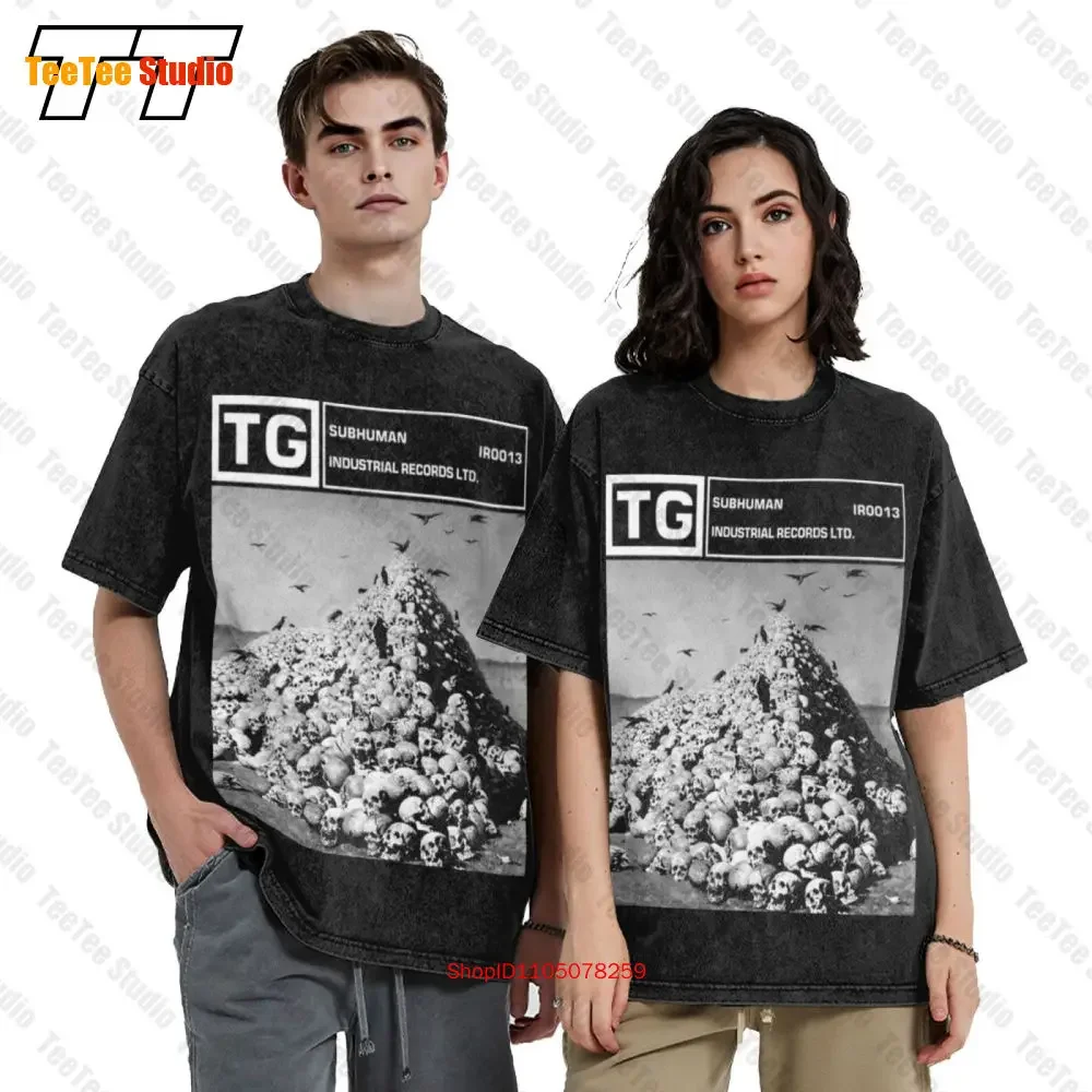 Throbbing Gristle Subhuman Merzbow Coil Industrial Skinny Puppy Vintage Oversized T-Shirt R3XH