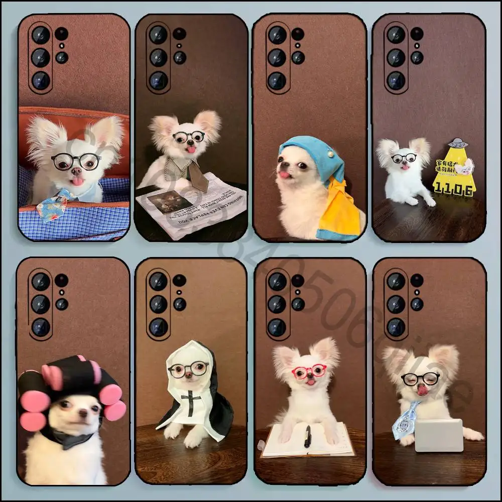 Chihuahua Phone Case For Samsung Galaxy A20 21 22 31 32 52 53 72 73 80 91 Soft Black Cover