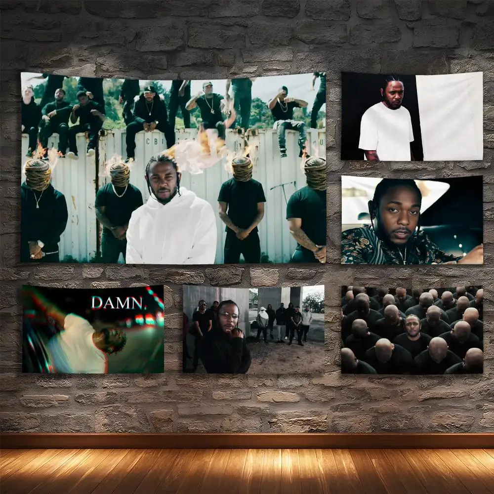 

GNX K-Kendrick Lamars Rap Tapestry Custom Living Bedroom Party Dormitory interior Wall bohemian Decoration Attached clip