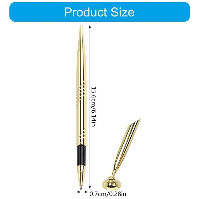 レセプションペンボールポイントペンデスクトップペンカウンターサービスペンバンクデスクホテル用のベーススムーズな書き込みペン