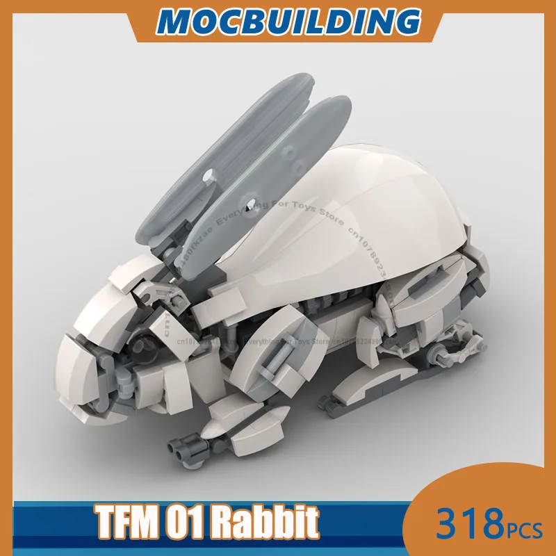 

Lovely TFM 01 Rabbit Model MOC Building Blocks DIY Assemble Bricks Collection Display Educational Xmas Toys Gifts 318PCS