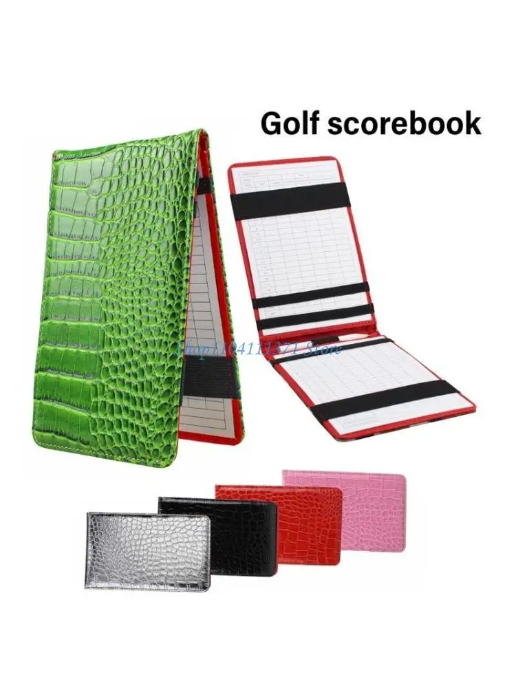 

P9FC Golfs Score Clip Golfs Score Keeping Book Scorebook Score Recording Golfing Score Record Notebook Golfing Record Book