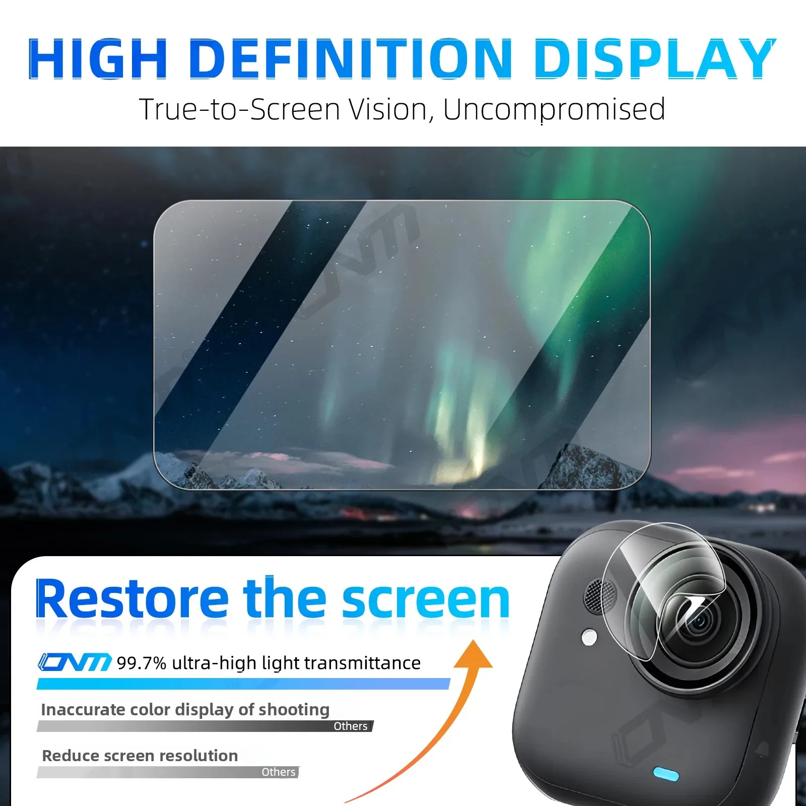 9H Tempered Glass for Insta360 Go Ultra HD Ultra-Clear Camera Lens Screen Protector Film for Insta 360 Go Ultra Accessories Set - Image 5