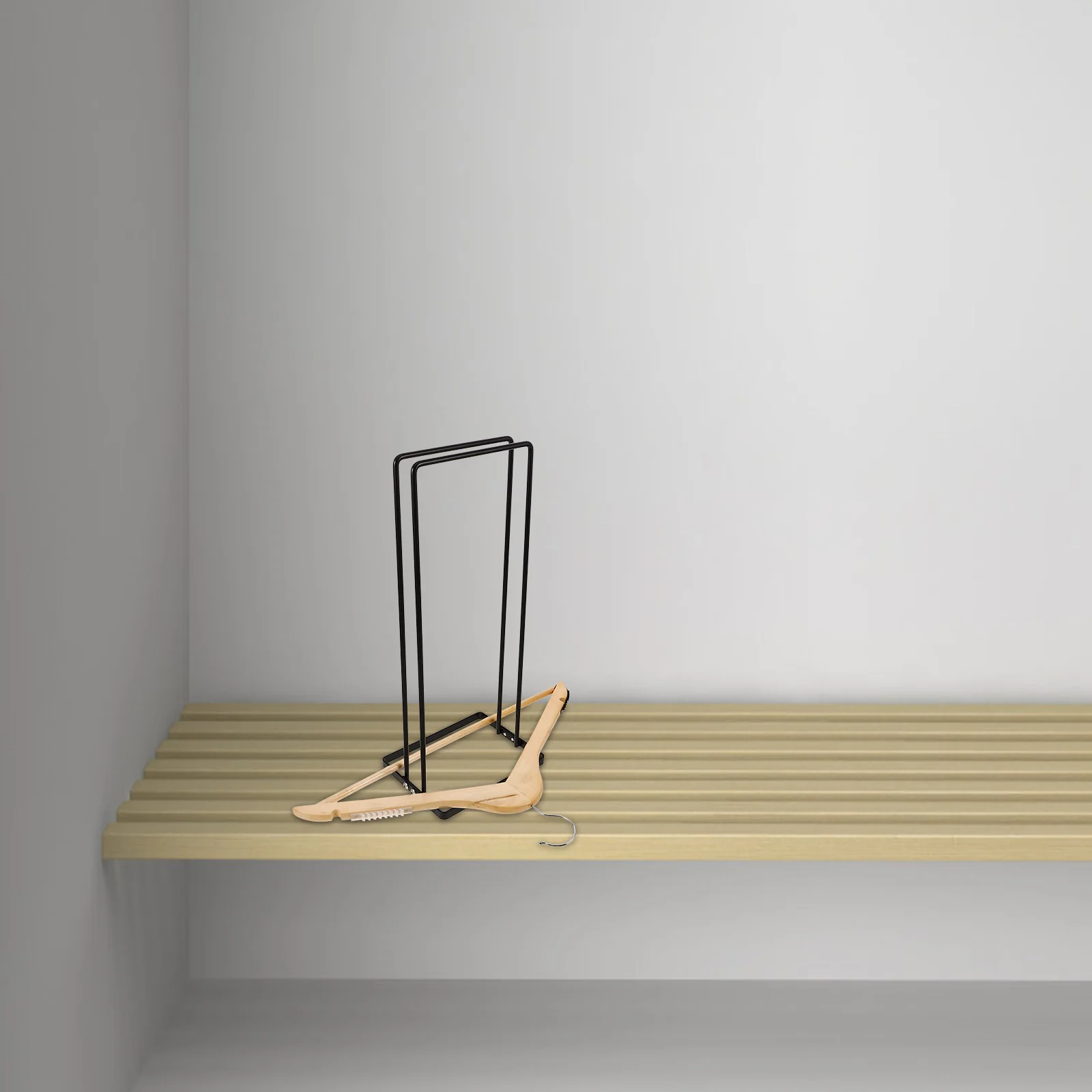 

Storage Organizer Iron Compact Design For Bedroom Laundry Closet Hanger Rack Clothes Hanger Holder Stand