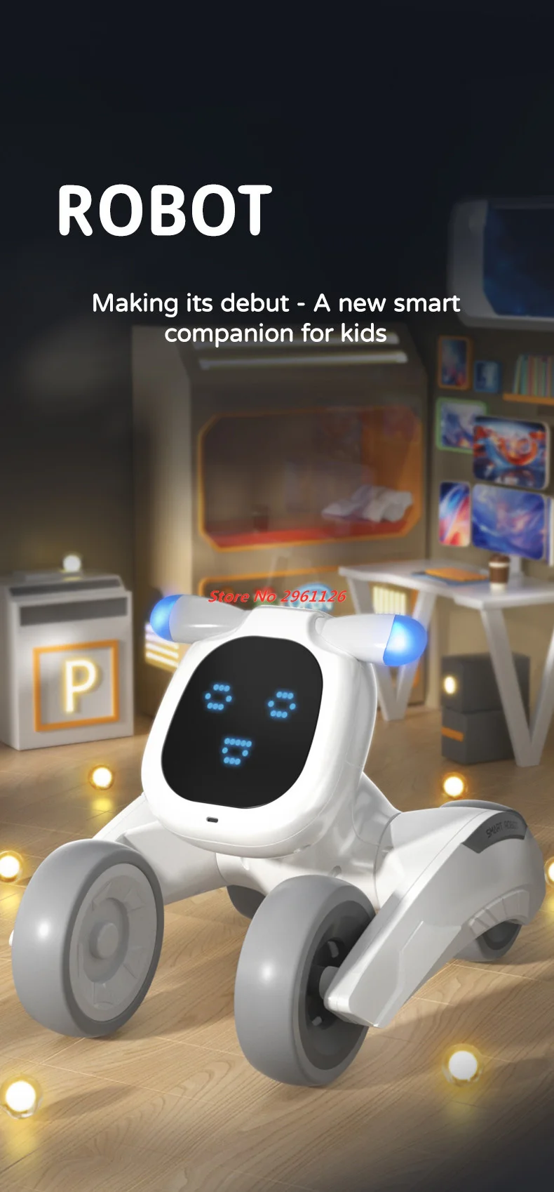 

Intelligent Smart RC Robot Voice Control 2.4Ghz Walk & Dance Interactive Pet Program Robot Dog Talking RC Robot Dog Pet Gifts