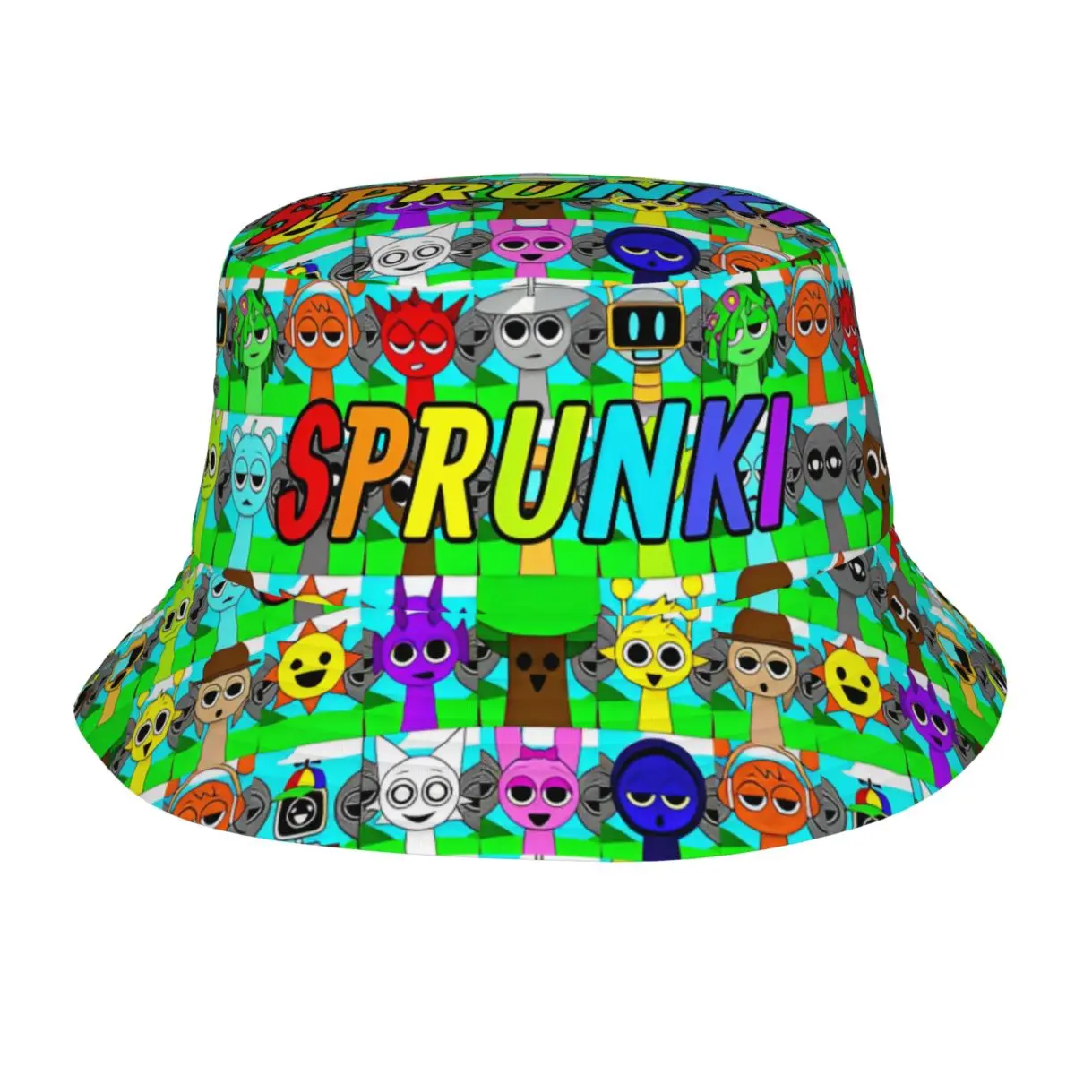 

Sprunki Bucket Hats for Men Women Summer Travel Game Sun Hat Harajuku UV Protection for Outdoor Sport Fisherman Hats Headwear