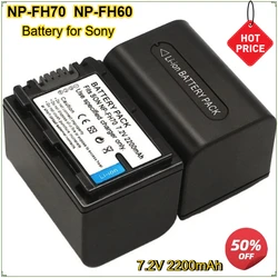 Digital Battery NP-FH70 NP-FH60 NPFH70 NP FH60 FH70 for SONY DCR-SX60 HDR-UX7E UX7 UX5E TG1 TG3 TG5V AC-VQH10 HXR-MC1 Camcorder