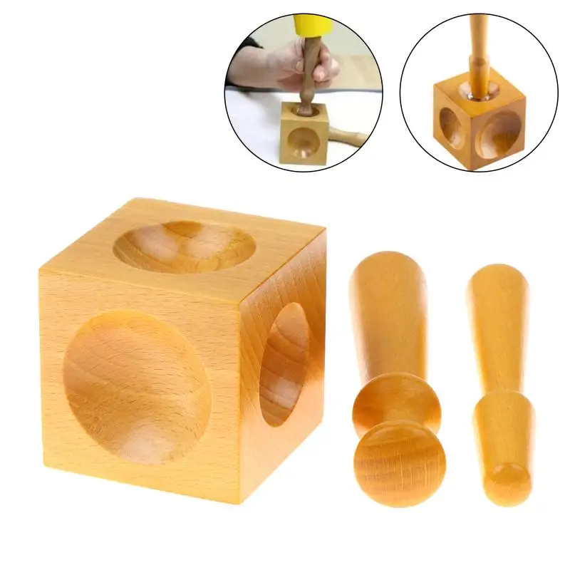 Jewelry Accessories Square Tool Bench Block Doming Punch Block Tool Jewelry Dapping Making Tool Jewelry Process Tool Set