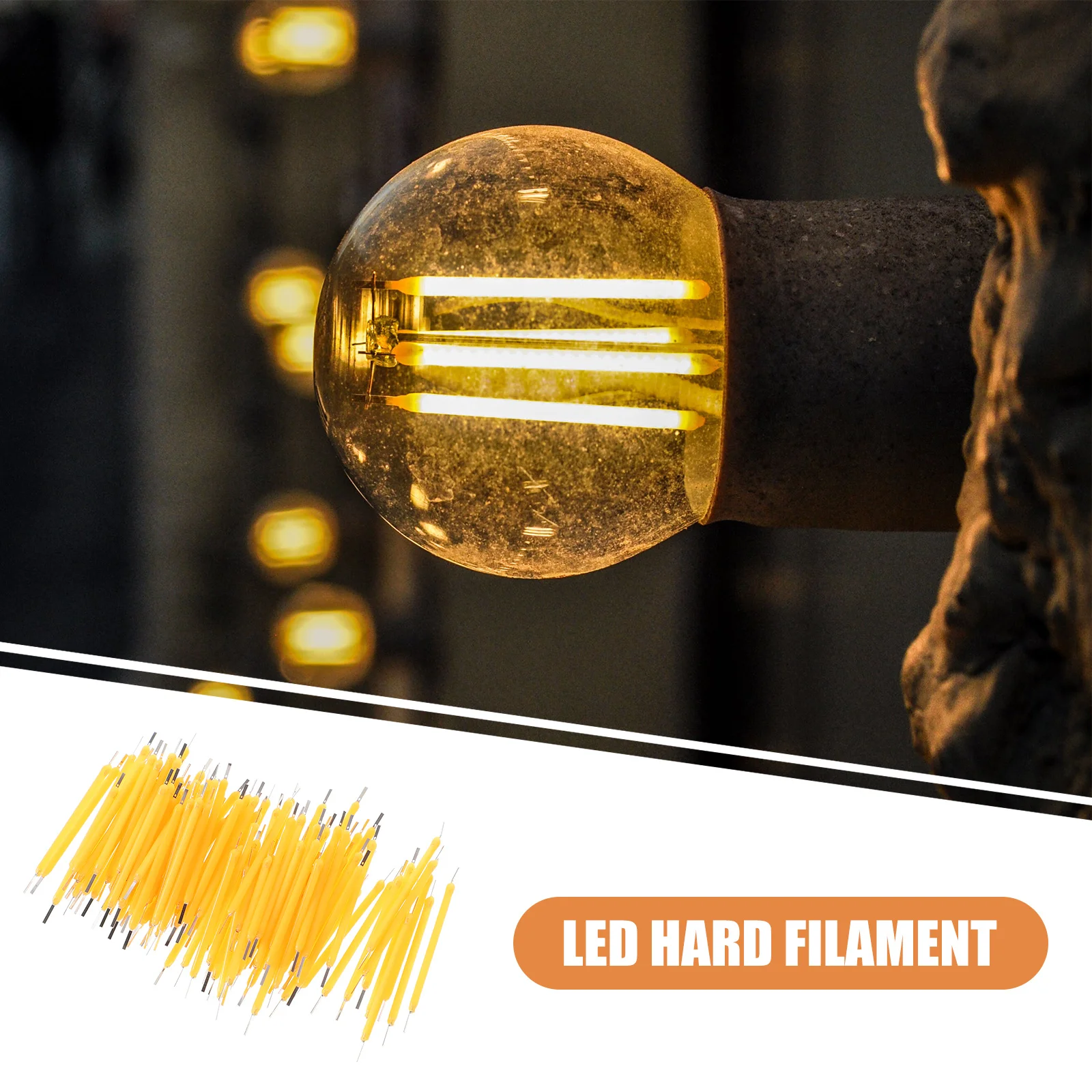 

100Pcs 2700k LED Hard Filament Warm Light Versatile Lighting Fixture Accessories Hard LED Filament Bulb Part Bulb Supply