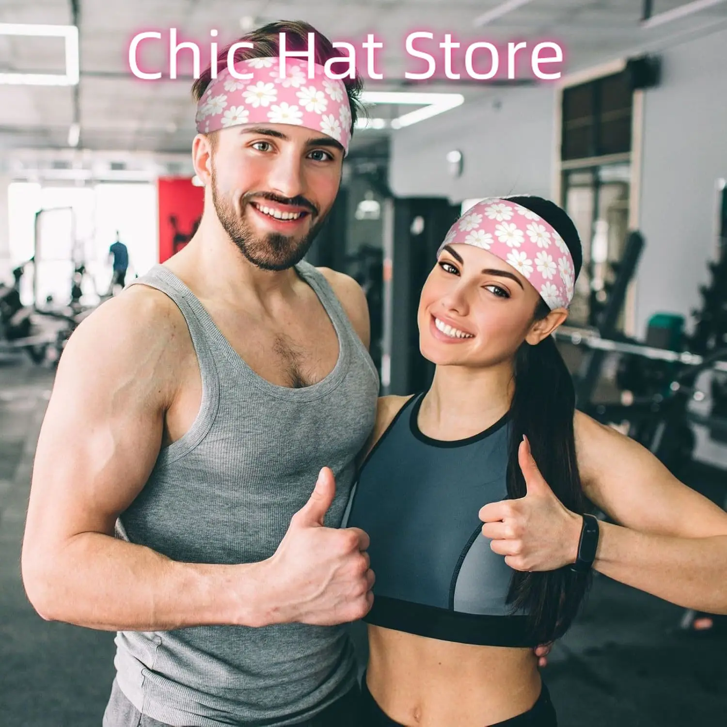 عصابة رأس مرنة للتمرين بنمط الكاميليا، عصابة رأس للياقة البدنية واليوجا وركوب الدراجات، رأس مرن ممتص للعرق للرياضات الخارجية