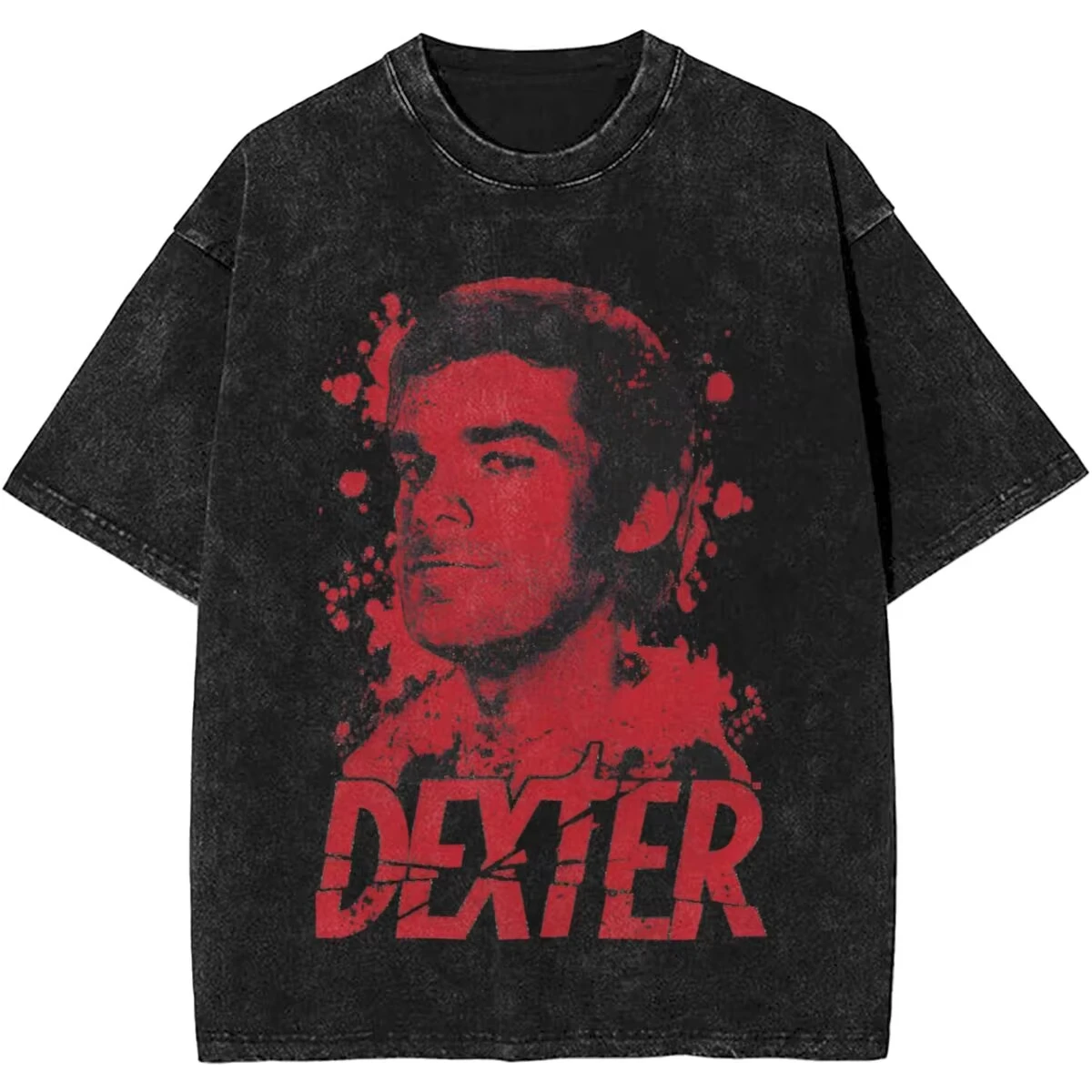 Dexter Morgan Harry's Code Vintage Washed T-shirts Men's Women Clothing Casual Oversized T Shirts Fashion Gothic Cotton T-shirt