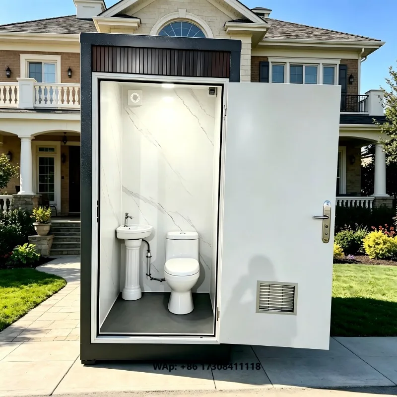 Low Price Prefab Portable Toilet Cabin Tiny Home Restroom Camping Shower Seat Squat Toilet Mobile Bathroom