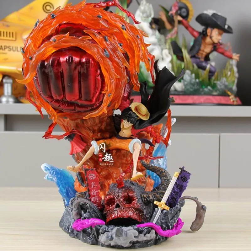 

Аниме Luffy One Piece фигурка Gk Gear 5 Monkey D. Фигурка Luffy, статуя Big Karma Fire, 22 см, коллекция PVCModel, игрушки, подарки