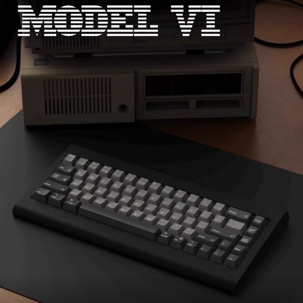 

Kataaa Model VI Mechanical Keyboard Wired Hot-swap/Tri-mode Welding Support VIA Custom Retro Office Mechanical Keyboard Gifts