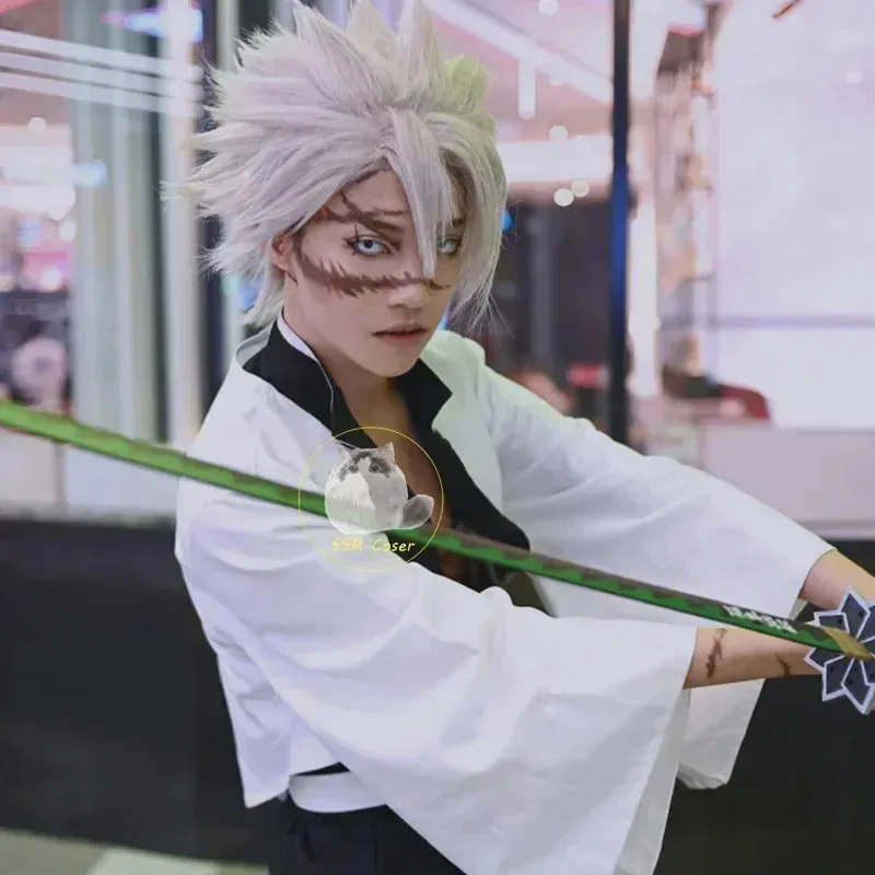 HAni 2025 аниме Sanemi Shinazugawa Demon Slayer косплей костюм униформа парик Kimetsu No Yaiba Хэллоуин карнавал Clo ☆ ★ ww