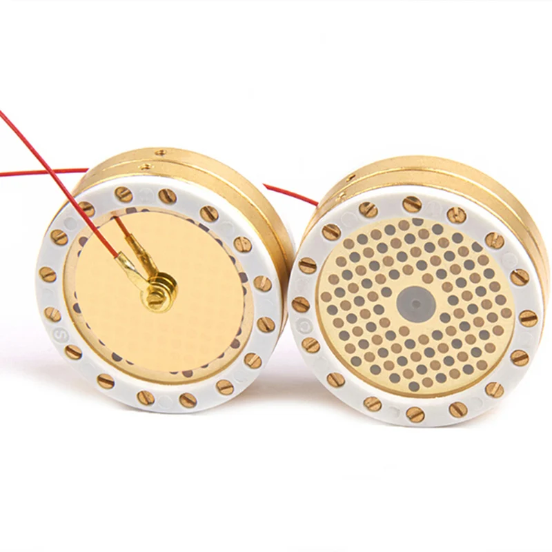 SD&HI Shiny Overflow 34Mm Gold-Plated Large Diaphragm Sound Head Mai Mi Core Head Accessories Top Quality Gold-plated 34 mm 