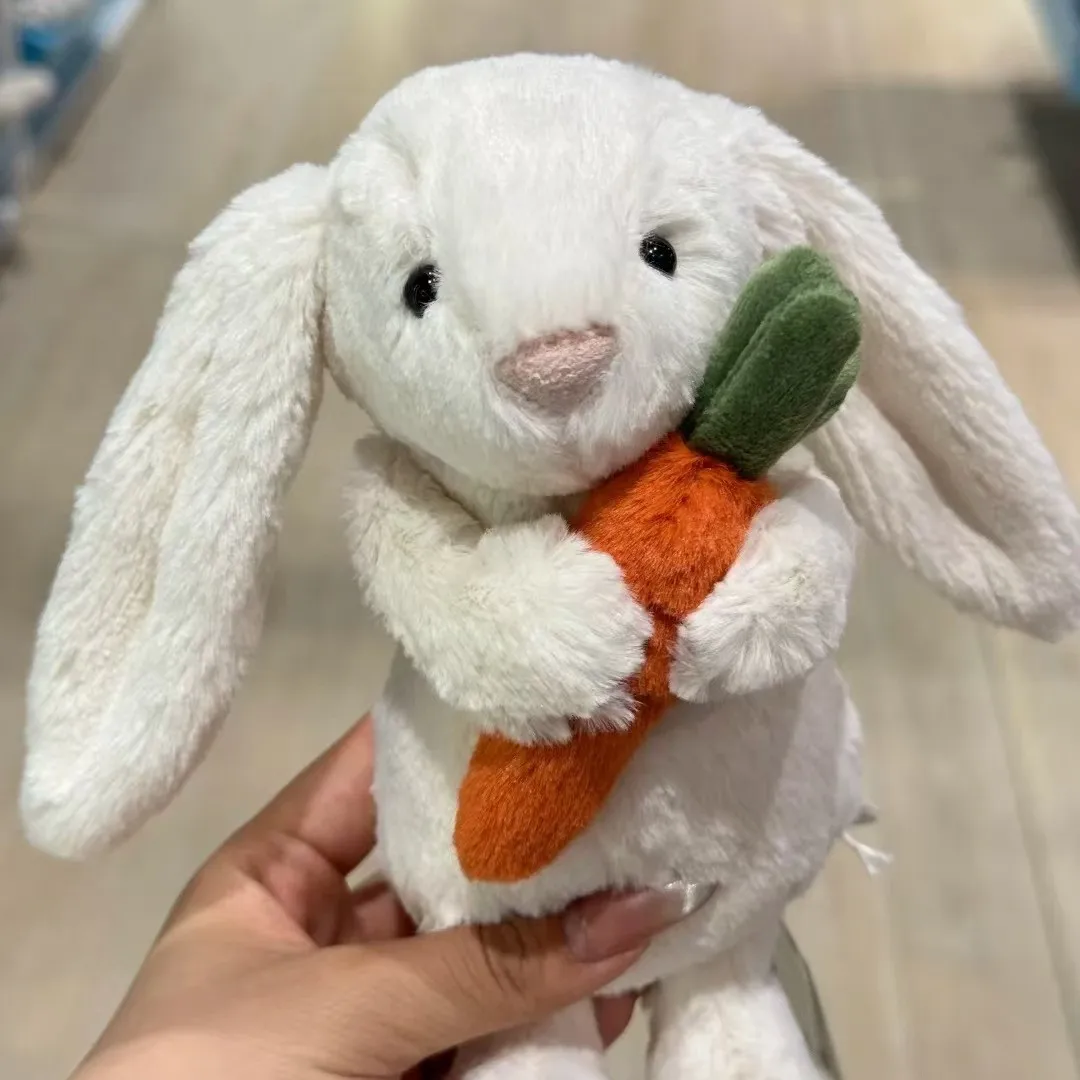 shy hug carrot bonnie rabbit cute gift holiday birthday bunny doll stuffed animals kawaii room decoration ornament Jellycat