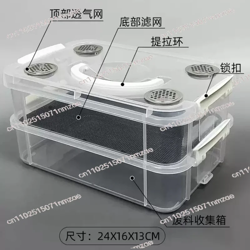 For Bearded Dragon and Reptiles Breeding Mealworm Breeding Kit Four-Layer High Capacity Mealworm Farm To Breed Live Mealworms