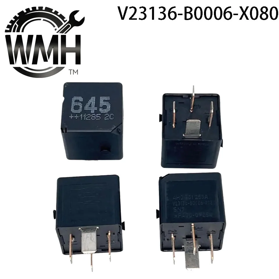 4pins Automotive Relay 645 4H0951253A 4H0 951 253A V23136-B0006-X080 For VW Audi Skoda