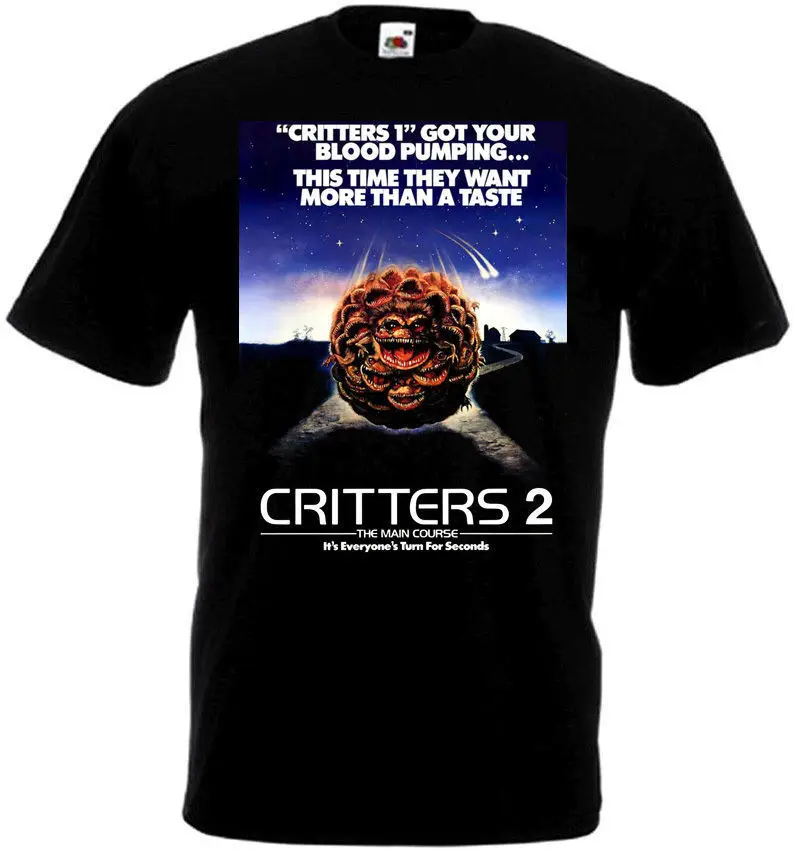 

CRITTERS 2 Movie Poster T shirt all sizes black