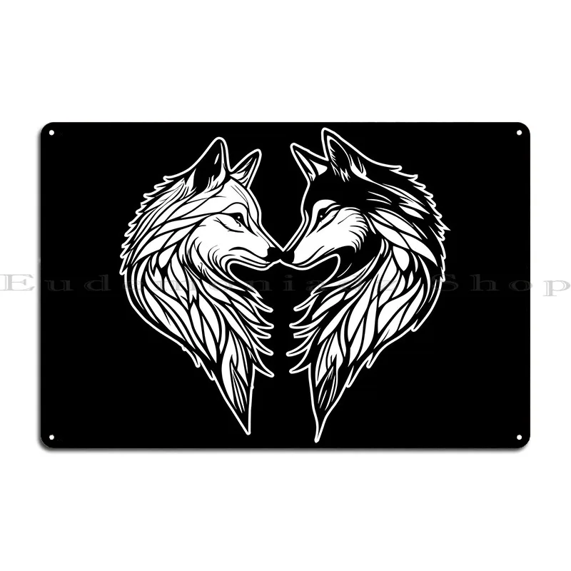 Wolf Metal Sign Garage Custom Cinema Funny Home Tin Sign Poster