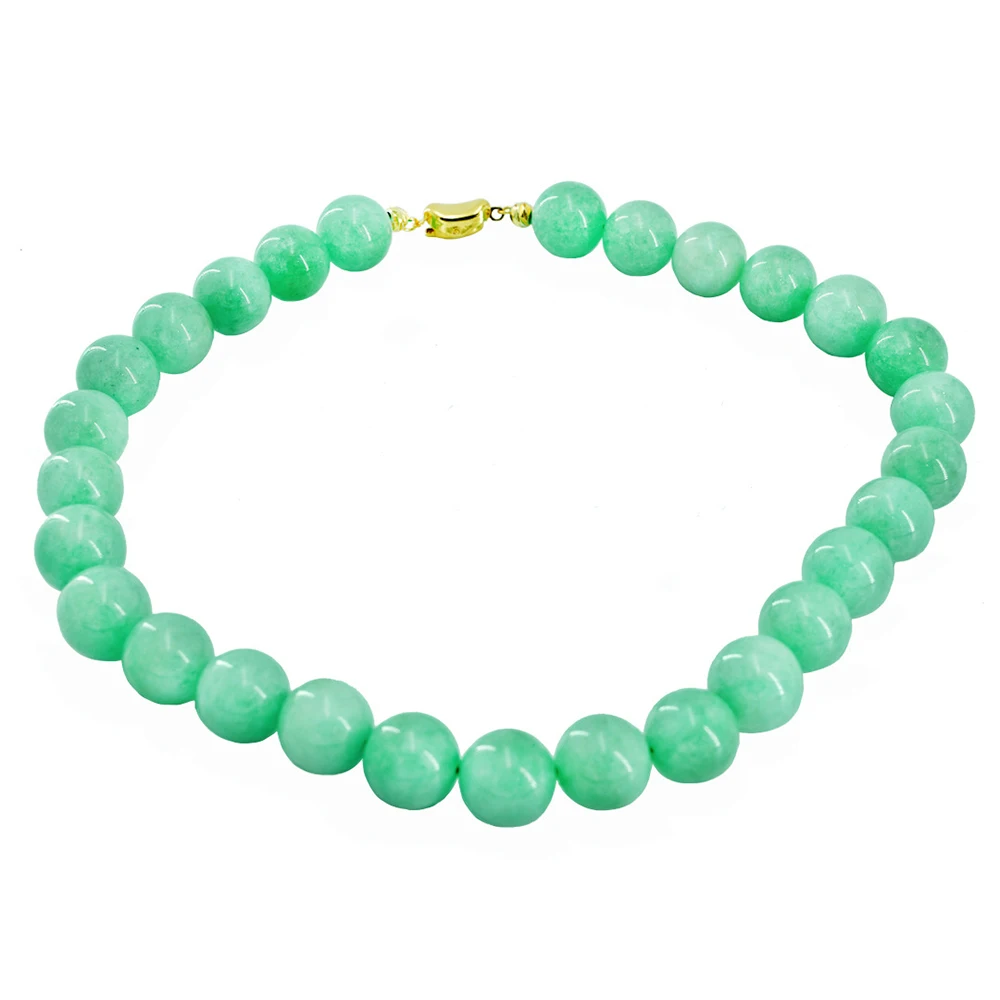 Vintage Temperament Emerald chalcedoon kralen trui ketting voor dames meisje cadeau party Choker Sieraden groothandel