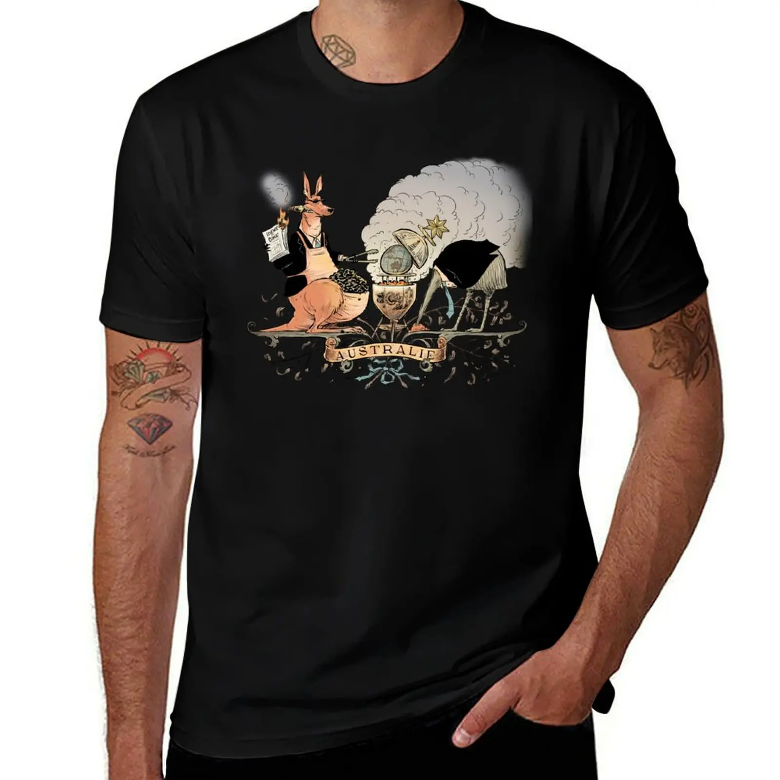 

Australia's climate policy coat of arms T-Shirt graphic t shirt vintage T-shirts oversize valentines clothes mens fashion
