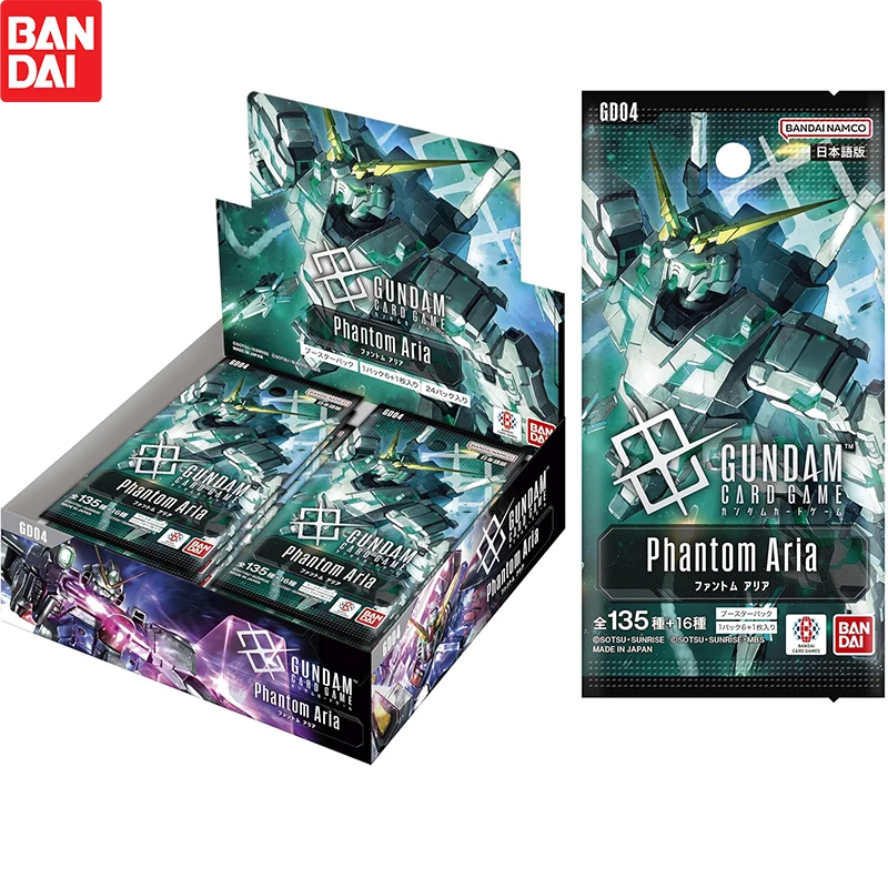 Nuevo Juego de Cartas BANDAI Gundam, Caja de Sobres Phantom Aria GD04, Colección TCG JAPÓN