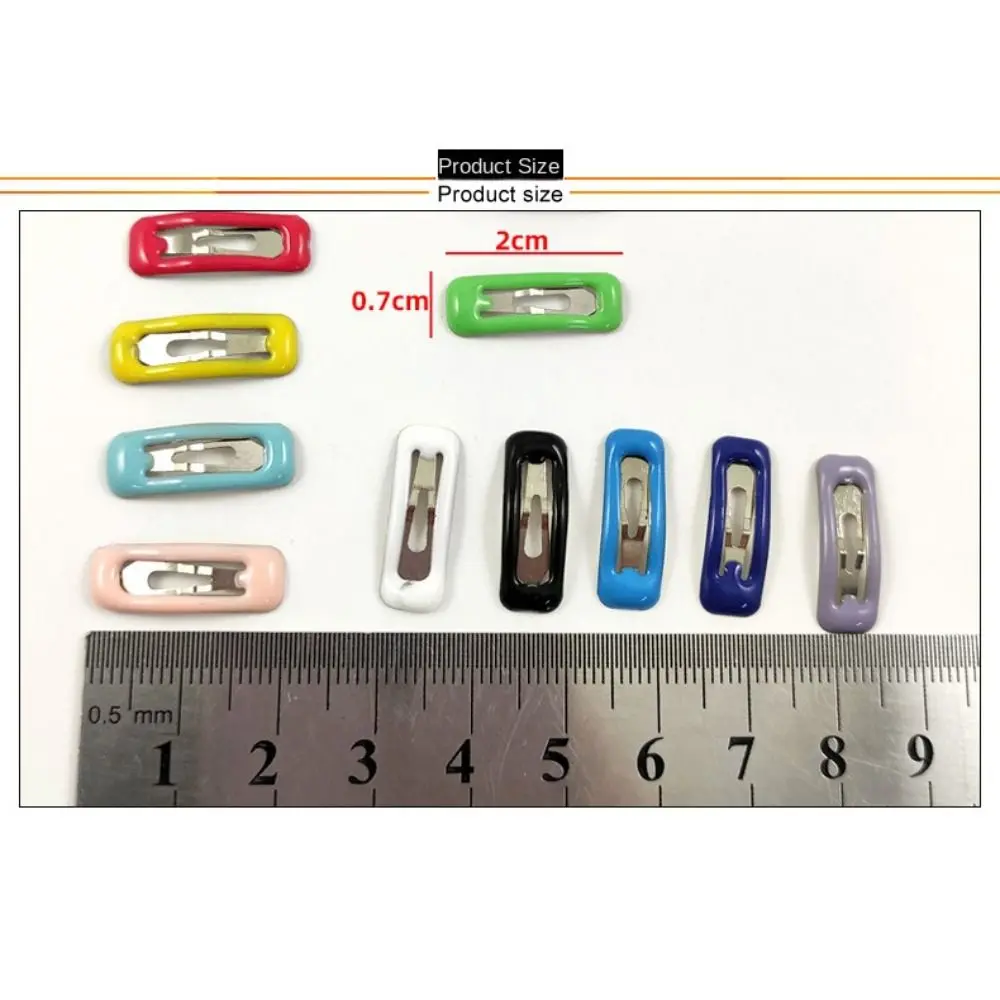 10Pcs/set 2cm Mini Cute Hair Clip Children Side Clip Baby Hair DIY Accessories Pet Clip Small Doll Cat Dog Hairpin