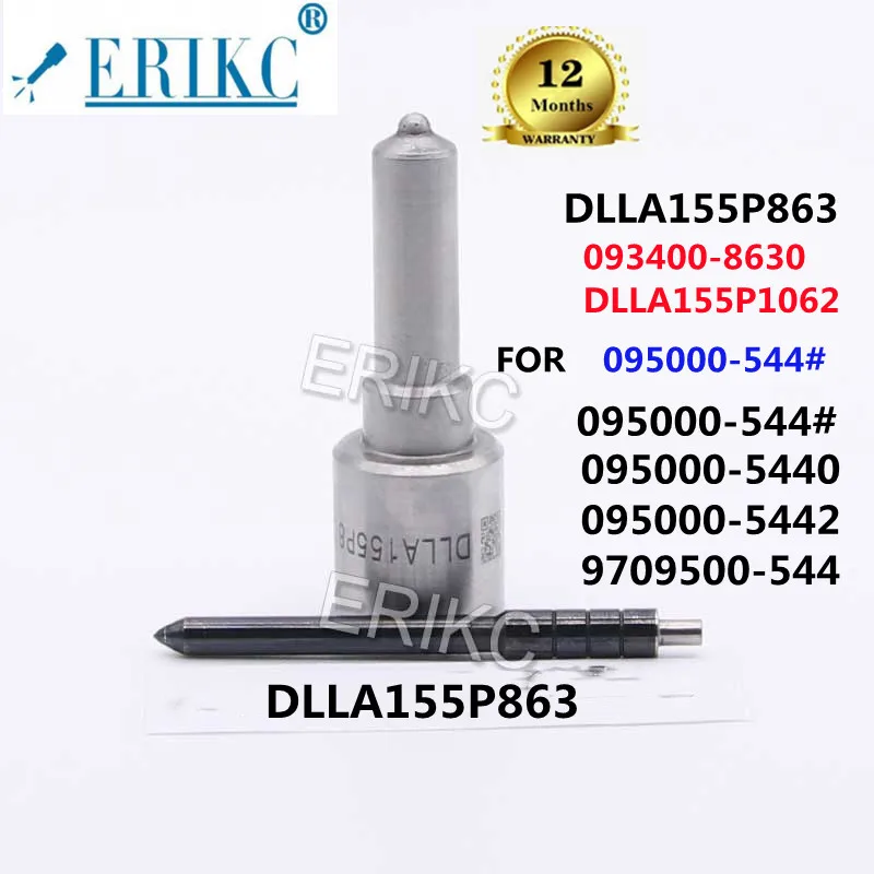 ERIKC Injector NOZZLE DLLA155P863 OEM 093400-8630 DLLA155P1062 FOR 095000-5440 095000-5442 9709500-544