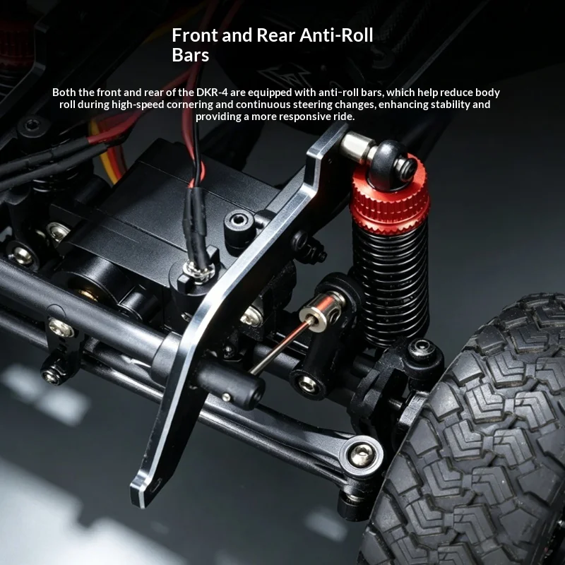 Hobby Plus DKR-4 Fortis 1/18 RC Rally Truck 4WD 2-Speed Portal Axle with Winch RTR for Adult Hobbyist
