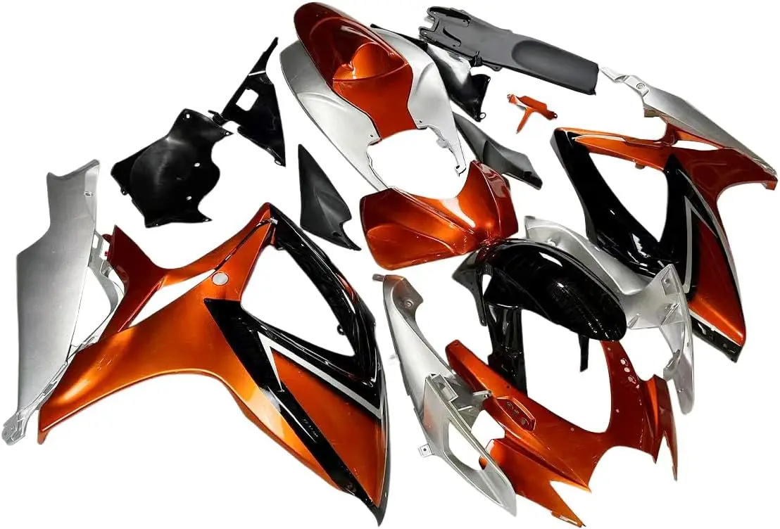 الحلوى الأحمر الفضة حقن Fairings ABS البلاستيك صالح لسوزوكي GSXR 600 750 06 07 GSXR600 GSXR750 2006 2007 K6 هدية الدراجات النارية