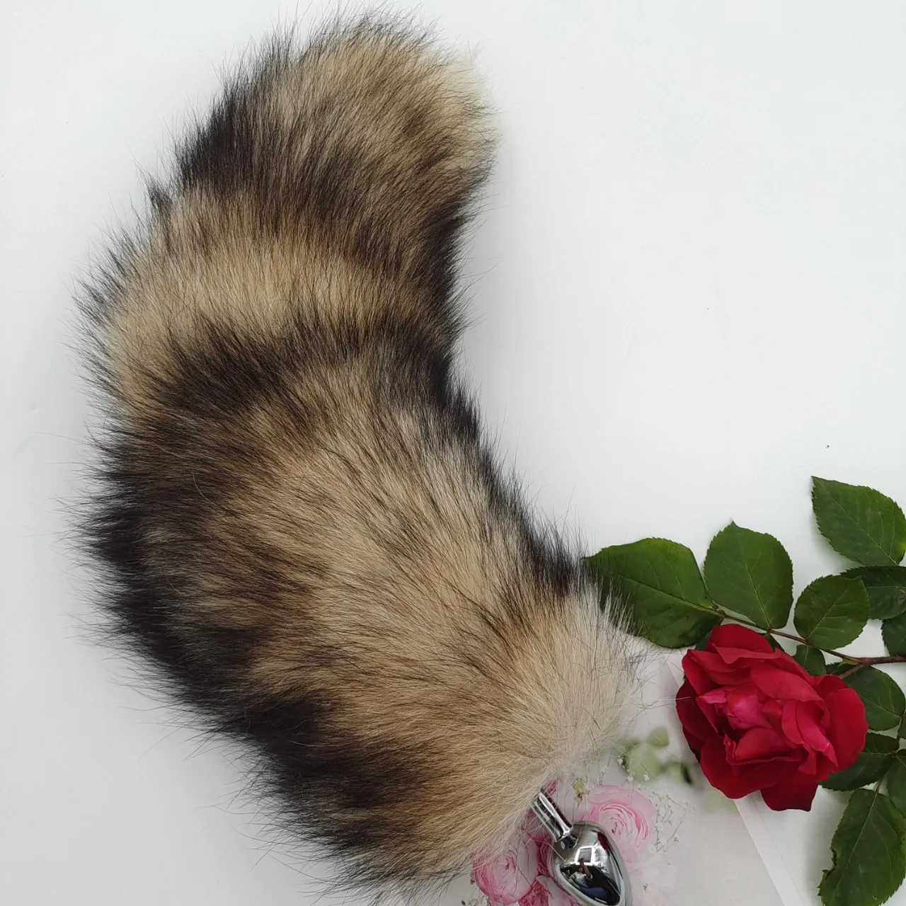 BDSM Fox Fur Brown Tail Butt Plug Analplug Dog Set Sex Toys For Women Long 100cm Tail