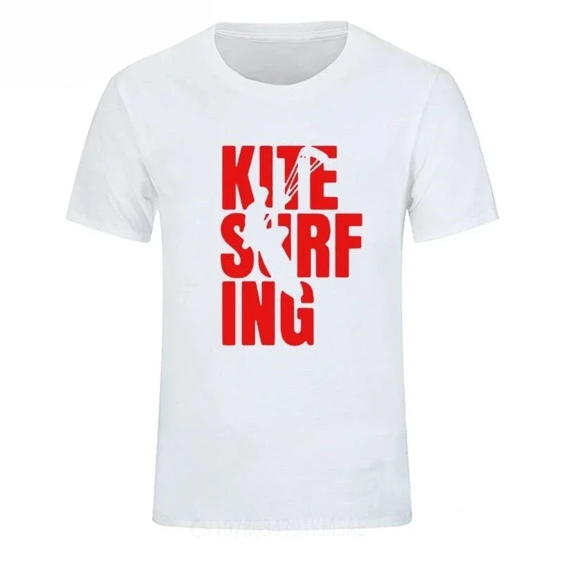 New Tshirts Kitesurfing Boarding Surfinger Harajuku Tees Streetwear Short Sleeve Top Clothing Black Tee Shirt for Men Streetwear