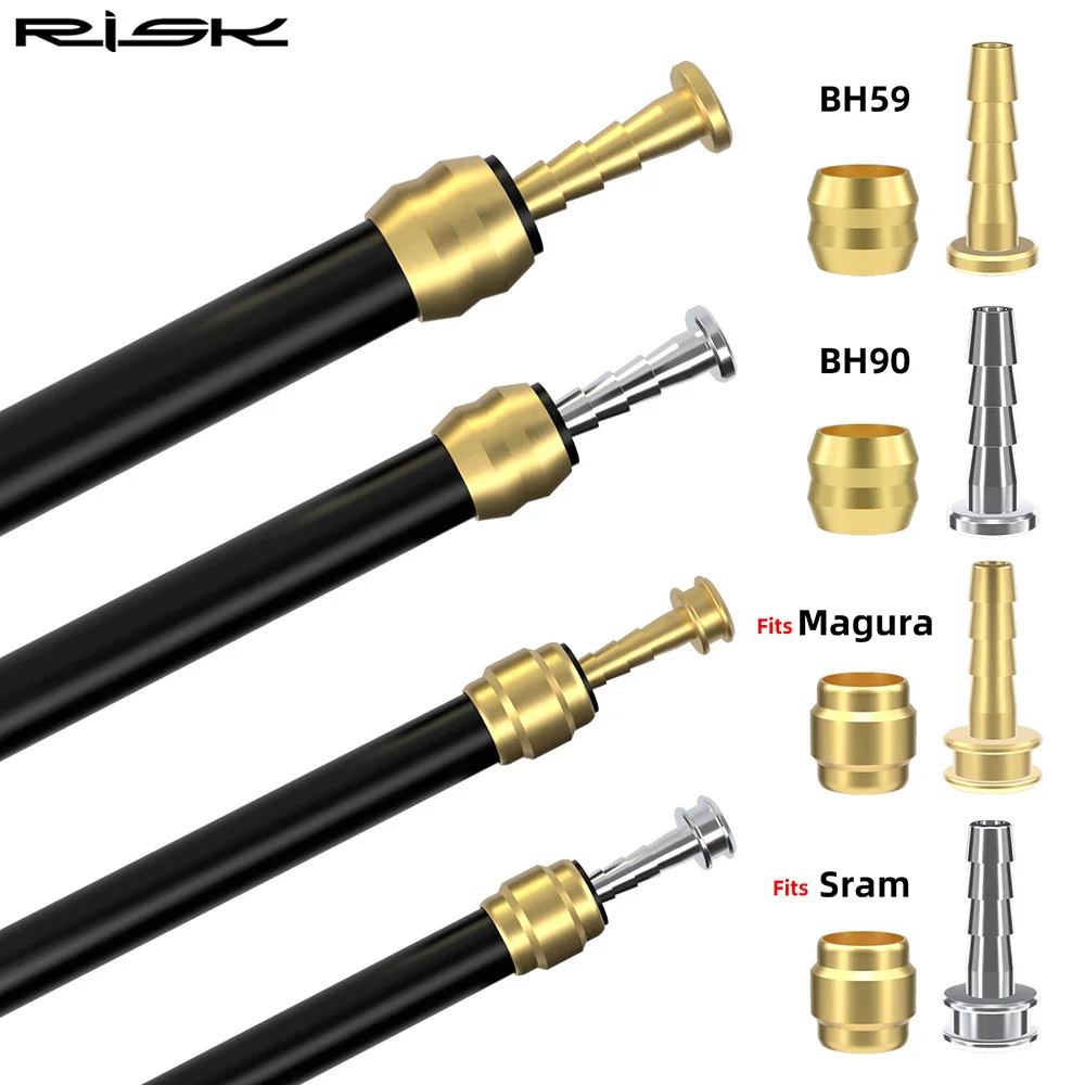 RISK MTB Bike Hydraulic Brake Hose Oil Needle Head For BH90/BH59/SRAM/MAGURA/SHIMANO Mountain Bicycle Olive Head Cycling Parts