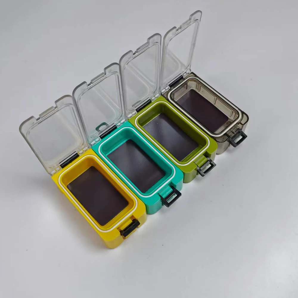 4er-Pack, kostenlose Zusatzbox für Angelhaken, Aufbewahrungsbox für Angelzubehör, magnetische Angelhaken- und Köderbox, kleine Werkzeugbox für Zubehör. – Detail 4