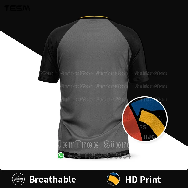 Men Retro Jersey T-Shirt Women Sports Top Children Casual Short-Sleeved T-Shirt High-Definition Printing Breathable Shirt