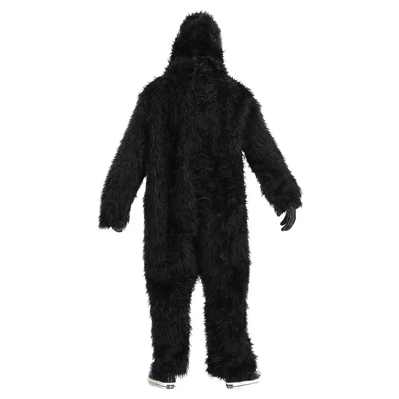 Schwarze Orang-Utans Cosplay Maskottchen Kostüm Affe Gorilla Affe Simian Monsters Halloween Weihnachten Festival Erwachsene King Kong Outfit