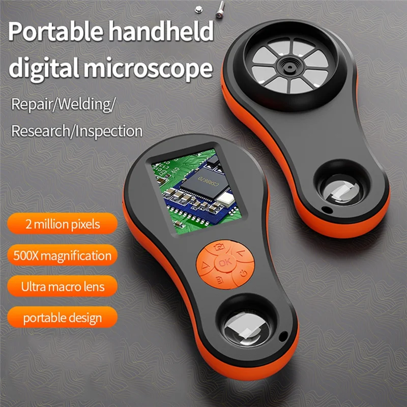 MAKE-Upgrade 500X Digital Microscope 1080P Video Coin Microscopio With Magnifying Glass For Electronics Repair