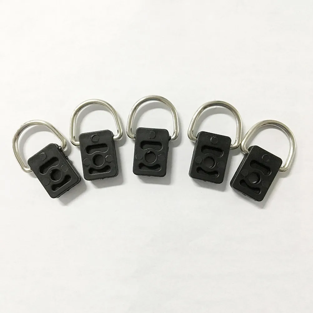 16Pcs D-Ring Fishing Rigging Bungee Stainless Steel Polished Strong Ocean Canoe Kayak Rowboat Boat Accessories Countersunk