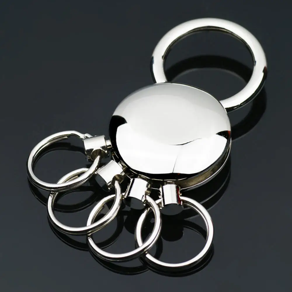 Hüftanhänger Runder Metall-Schlüsselanhänger Schlüsselring Abnehmbarer Ring Outdoor-Karabinerhaken für Männer und Frauen Zinklegierung Geschenke