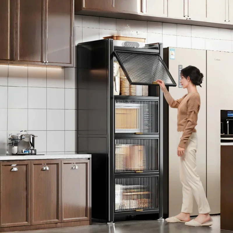 Modern Metal Kitchen Cabinets Multi-layer Storage Cabinet Floor Racks Multifunctional Muebles De Cocina Furniture